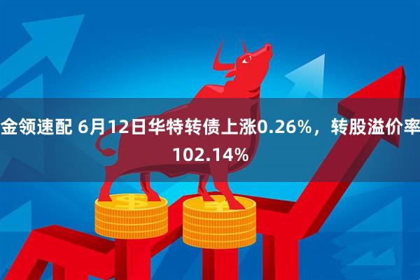 金领速配 6月12日华特转债上涨0.26%，转股溢价率102.14%