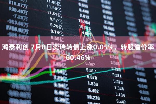 鸿泰利创 7月8日奕瑞转债上涨0.05%，转股溢价率60.46%